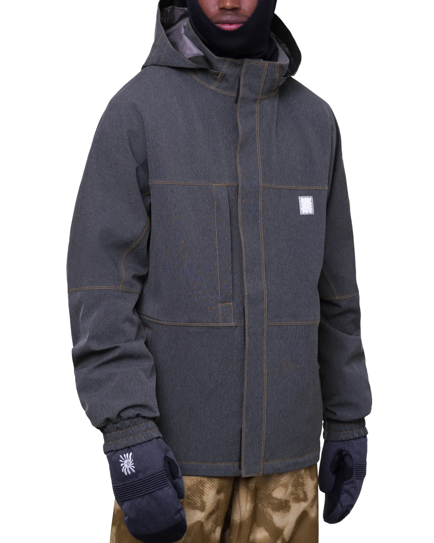 686 Men's Dojo Snow Jacket - Black Denim