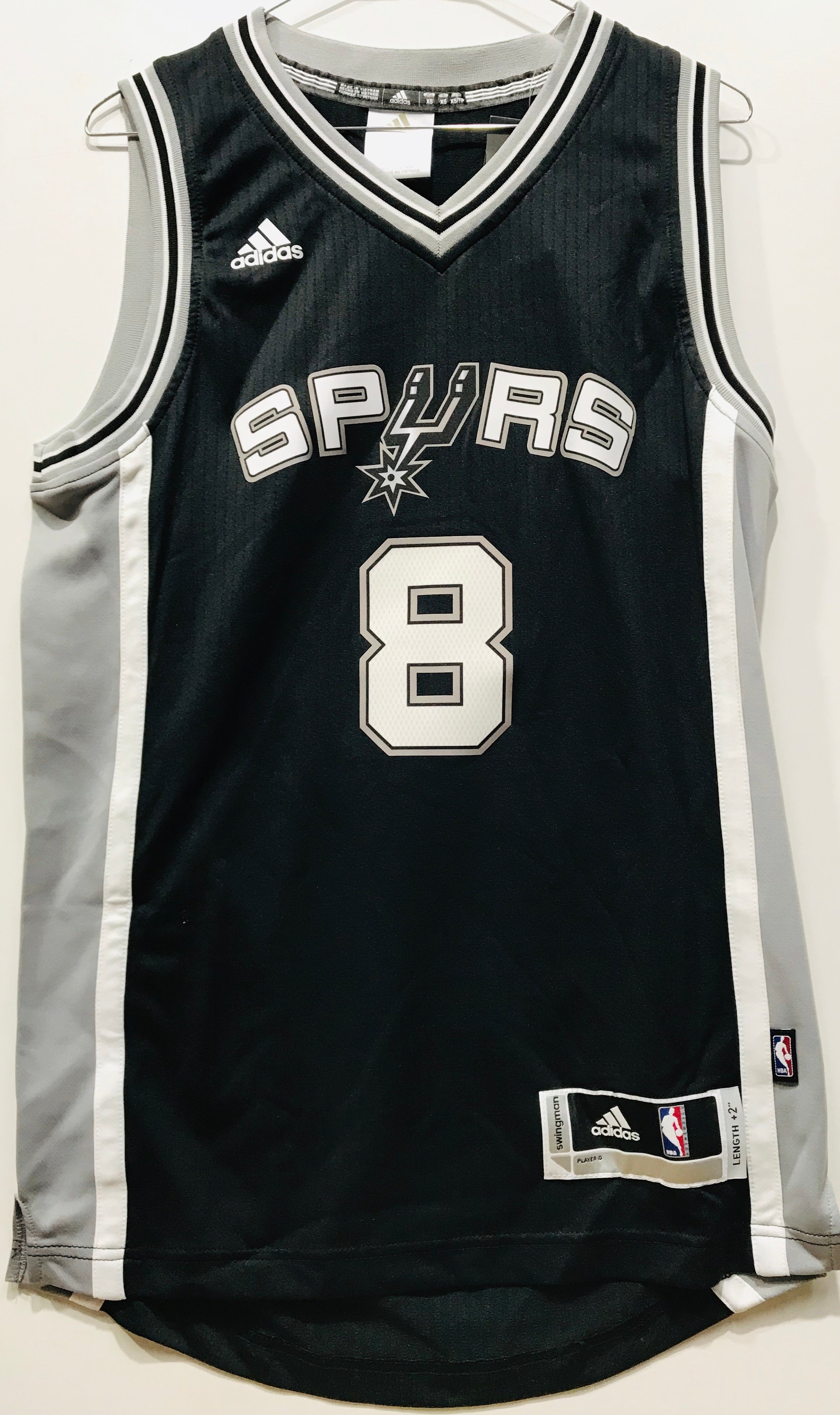 Adidas Spurs Patty Mills Black NBA Jersey 8