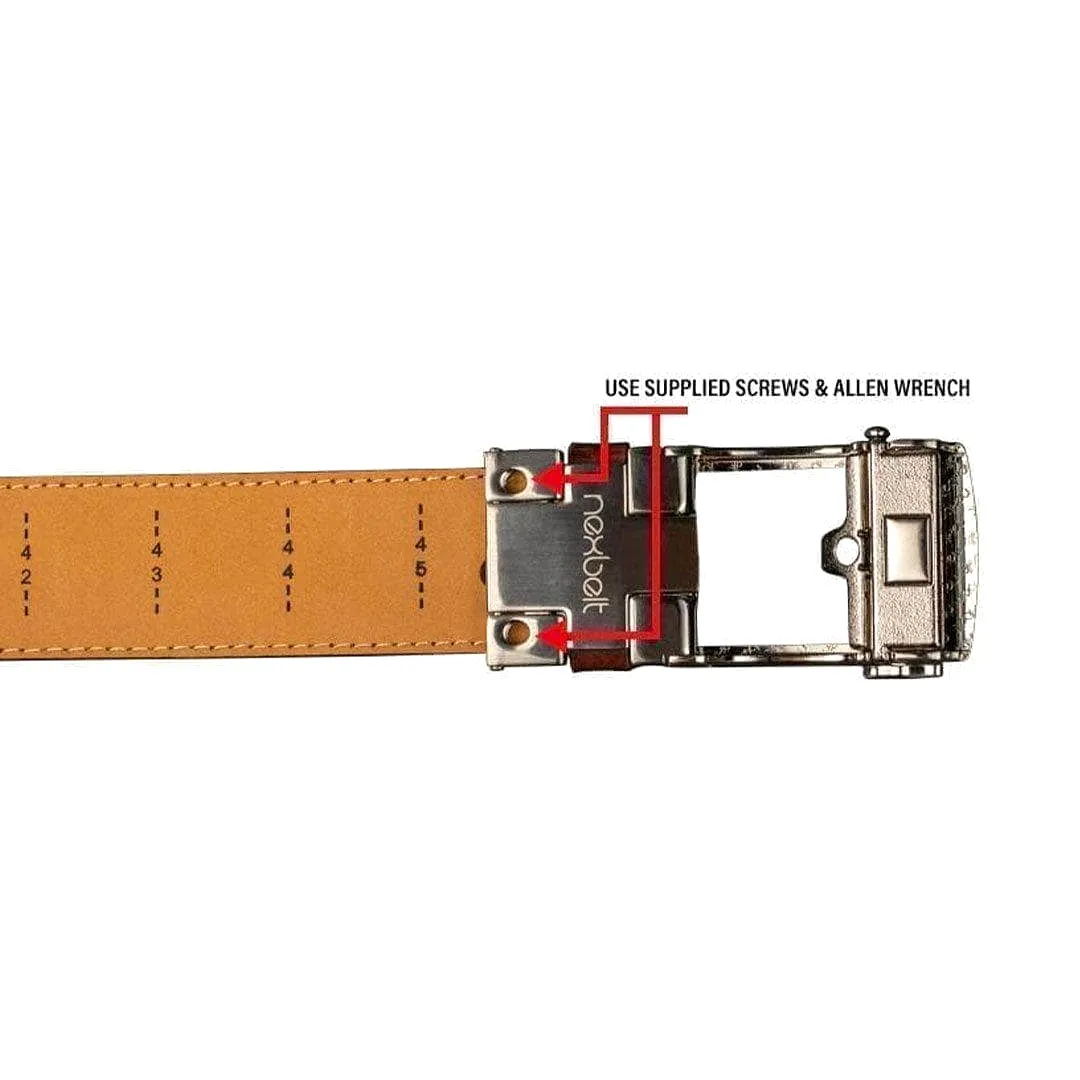 Alligator Black, 1 3/8 Strap, Dress Belt