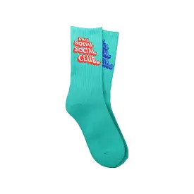 Anti Social Social Club 3D Teal Socks