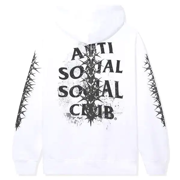 Anti Social Social Club Anguish Pullover Hoodie (White)