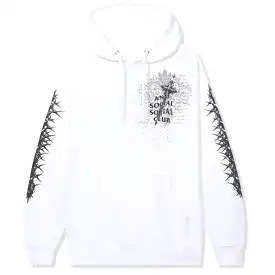 Anti Social Social Club Anguish Pullover Hoodie (White)