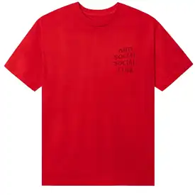 Anti Social Social Club Cancelled Tee (Tonal Red)