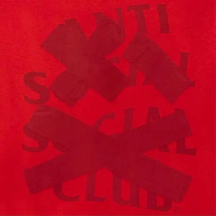 Anti Social Social Club Cancelled Tee (Tonal Red)