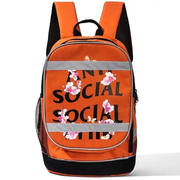 Anti Social Social Club Kkoch 3m High Vis Backpack (Orange)