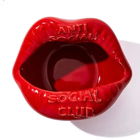 Anti Social Social Club Muse Ashtray (Red)