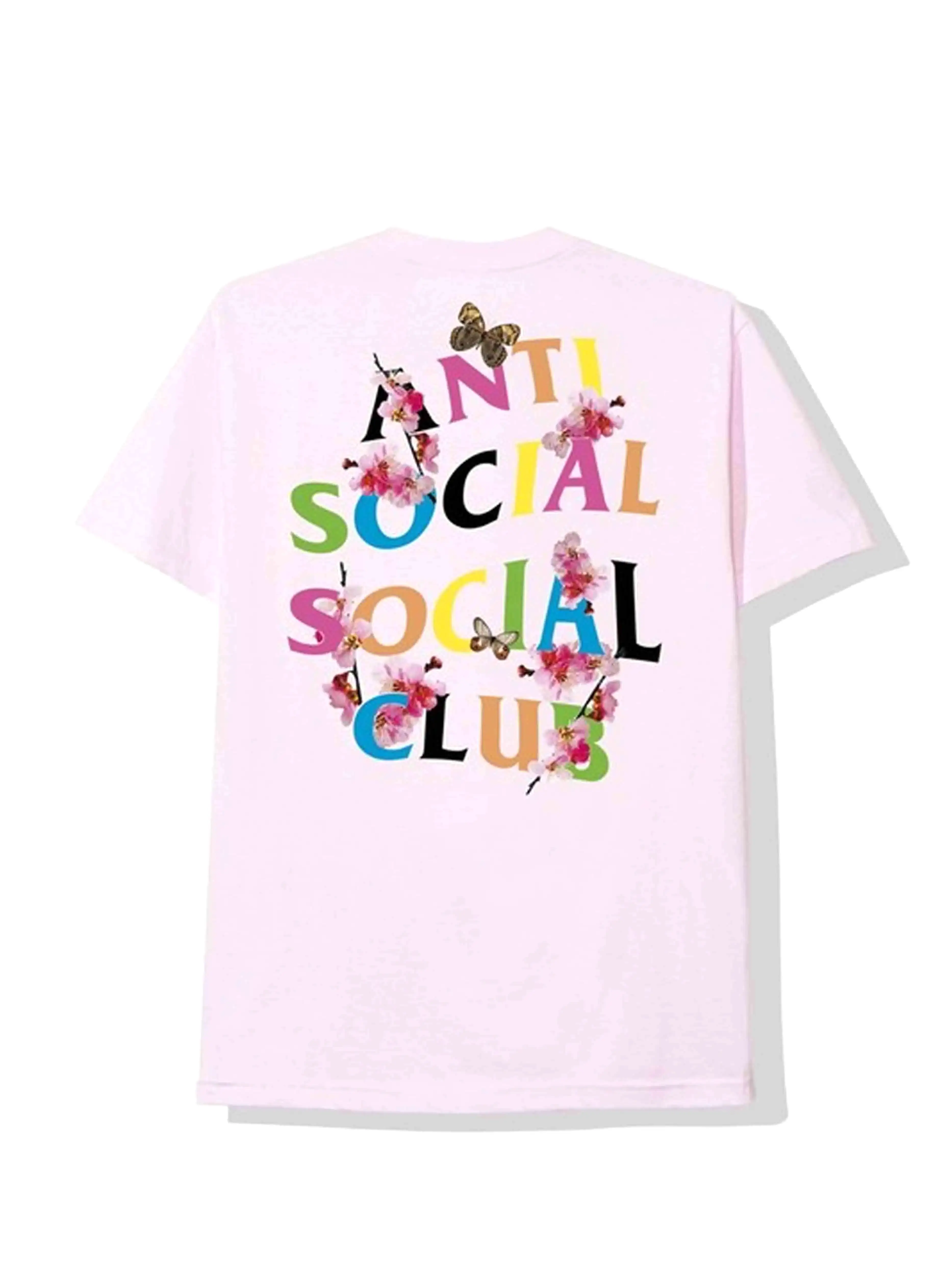 Anti Social Social Club Rainbow Kkoch Tee Pink