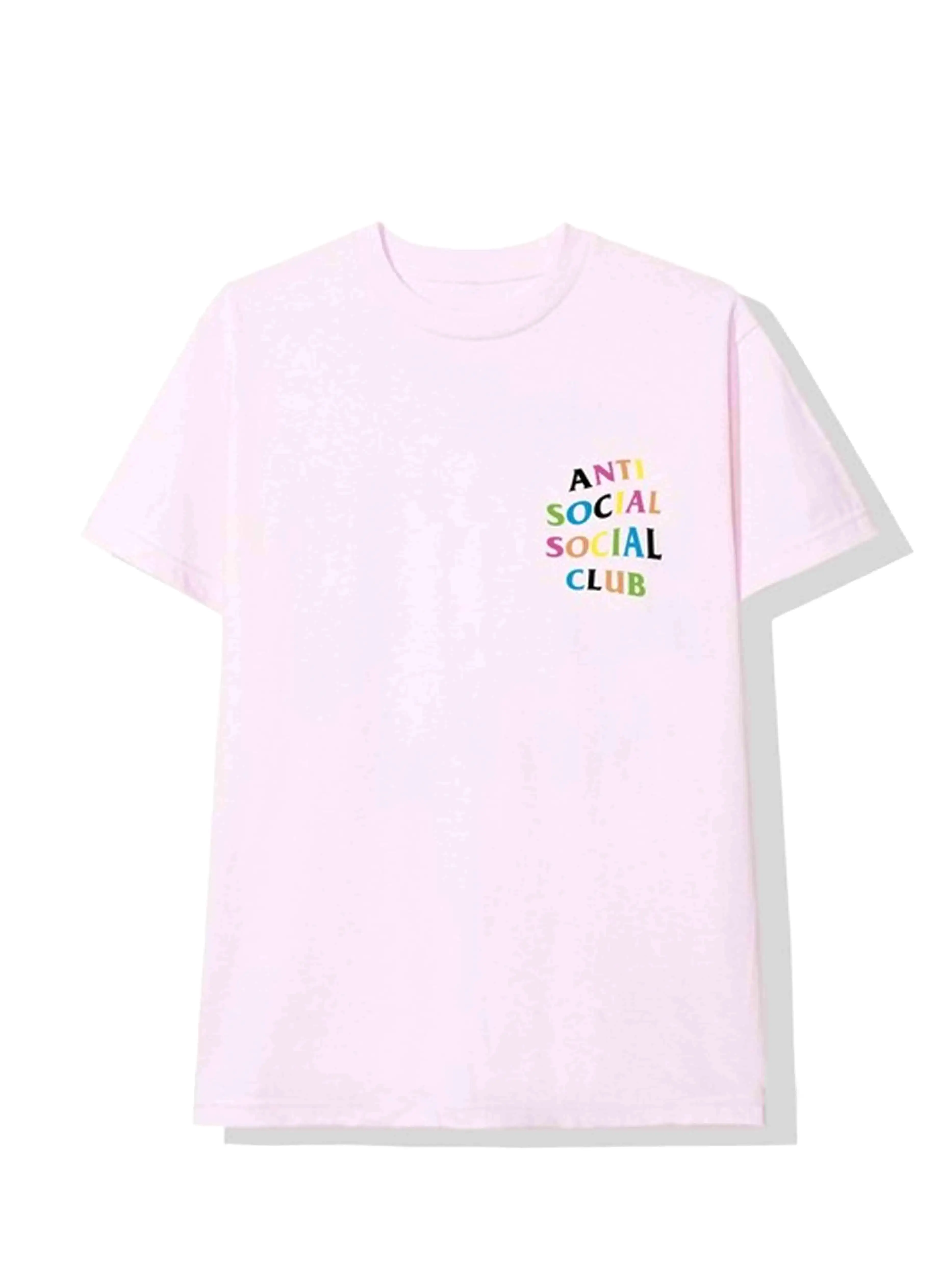 Anti Social Social Club Rainbow Kkoch Tee Pink