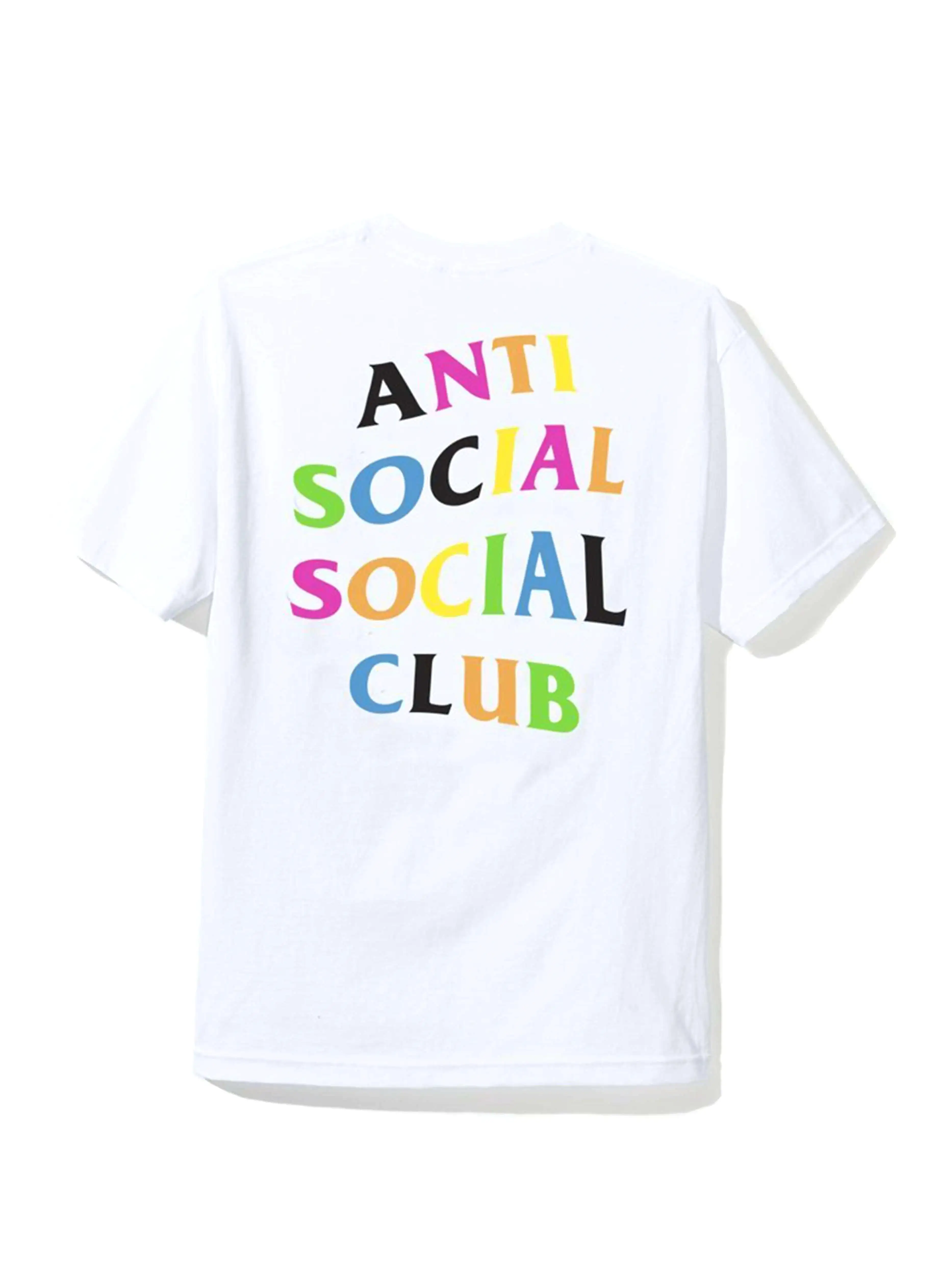 Anti Social Social Club Rainbow Logo Tee White L