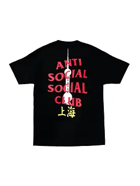 Anti Social Social Club Shanghai Tee Black