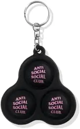 Anti Social Social Club “Still Stressed” Keychain Black