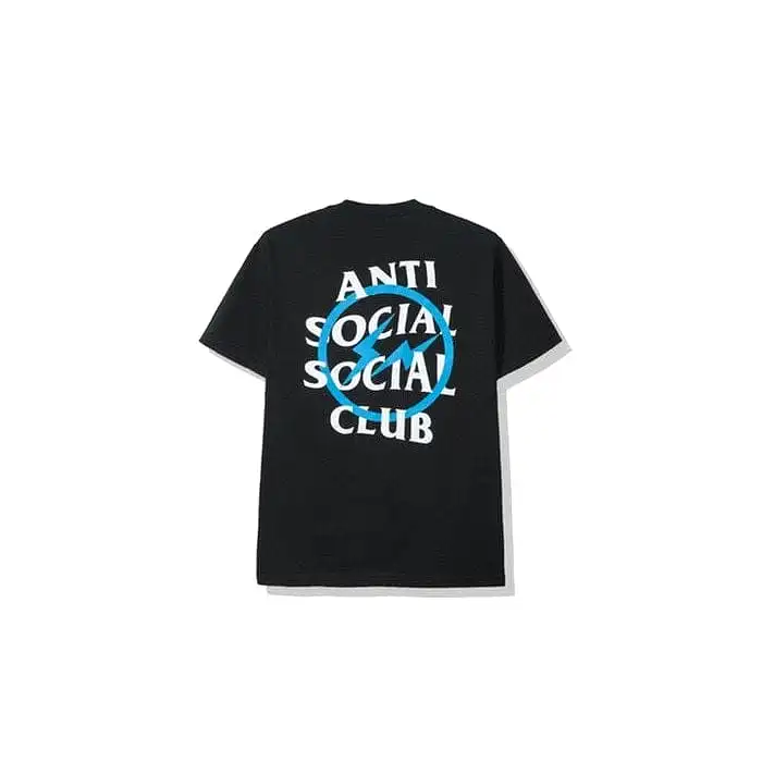 ANTI SOCIAL SOCIAL CLUB X FRAGMENT BLUE BOLT TEE BLACK ( DONT USE)