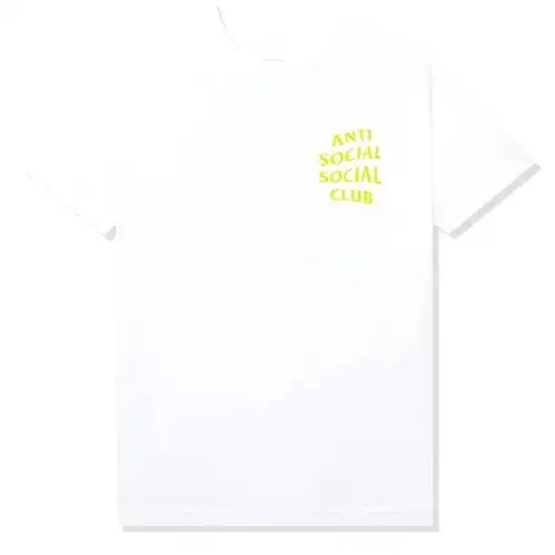 Anti Social Social Club Yellow Banded Tee (White)