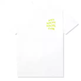 Anti Social Social Club Yellow Banded Tee (White)