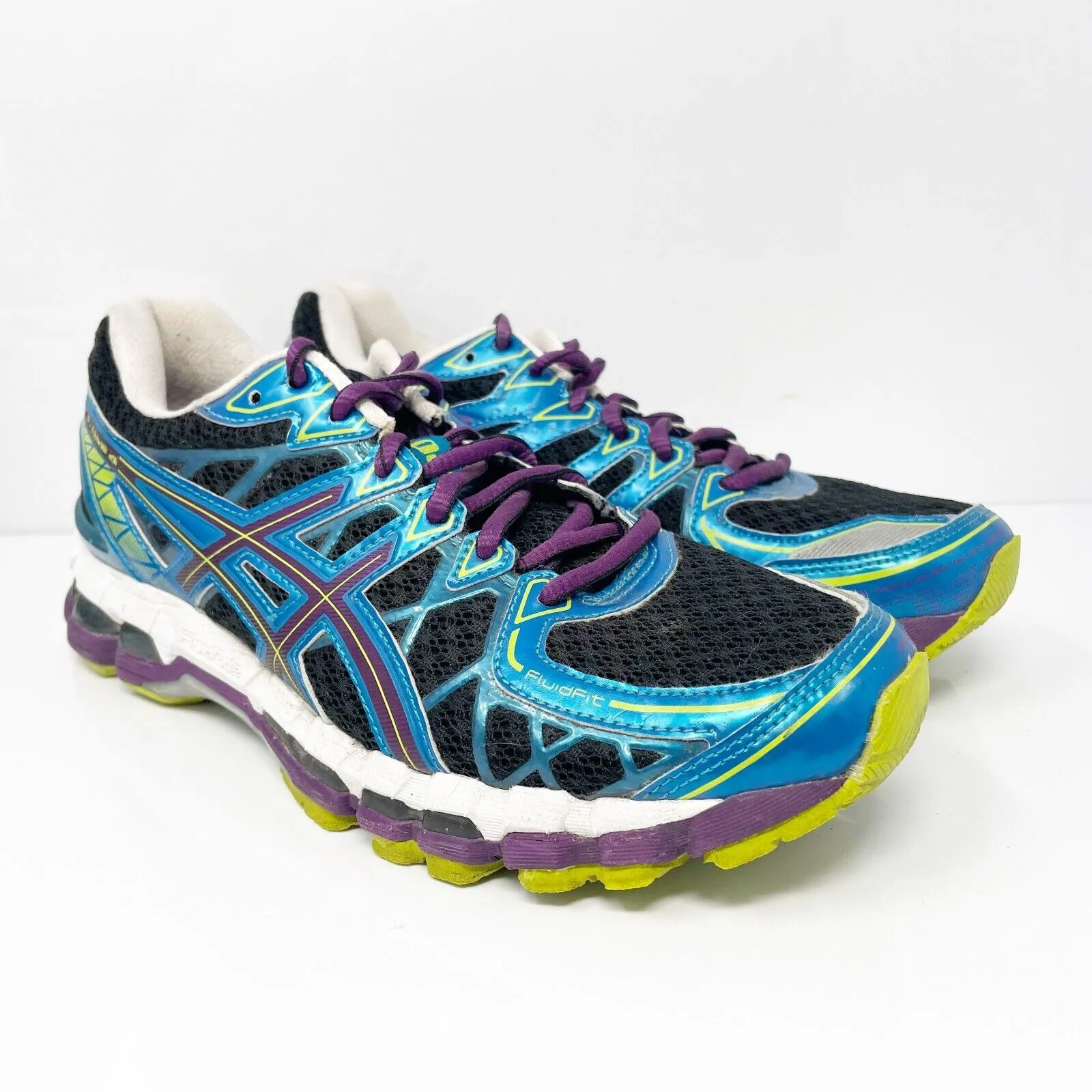 Asics Womens Gel Kayano 20 T3N7N Blue Running Shoes Sneakers Size 8