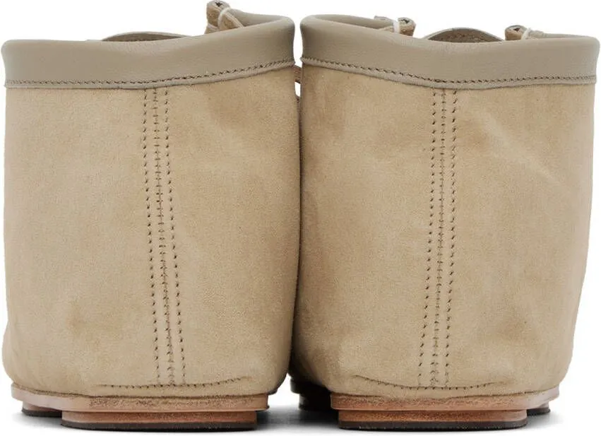 AURALEE Beige Short Boots