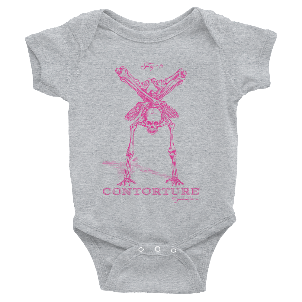 Baby Short Sleeve Bodysuit: PINKY