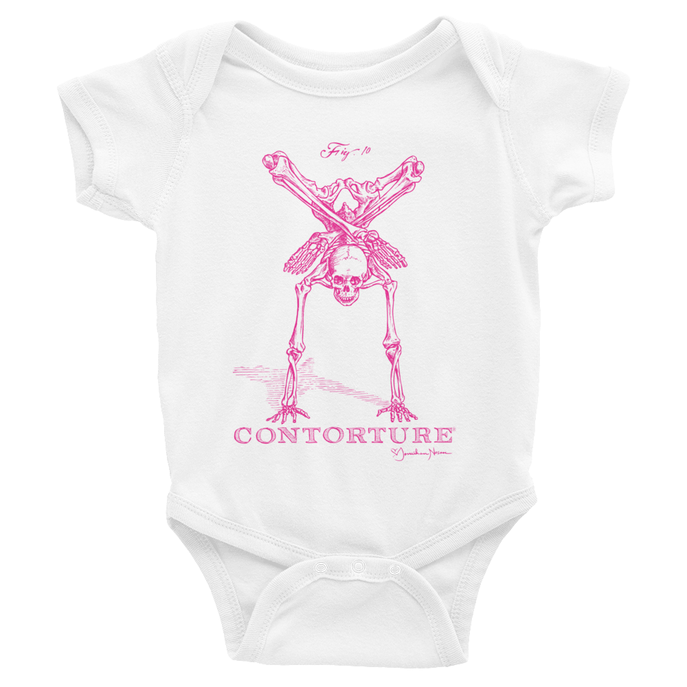 Baby Short Sleeve Bodysuit: PINKY