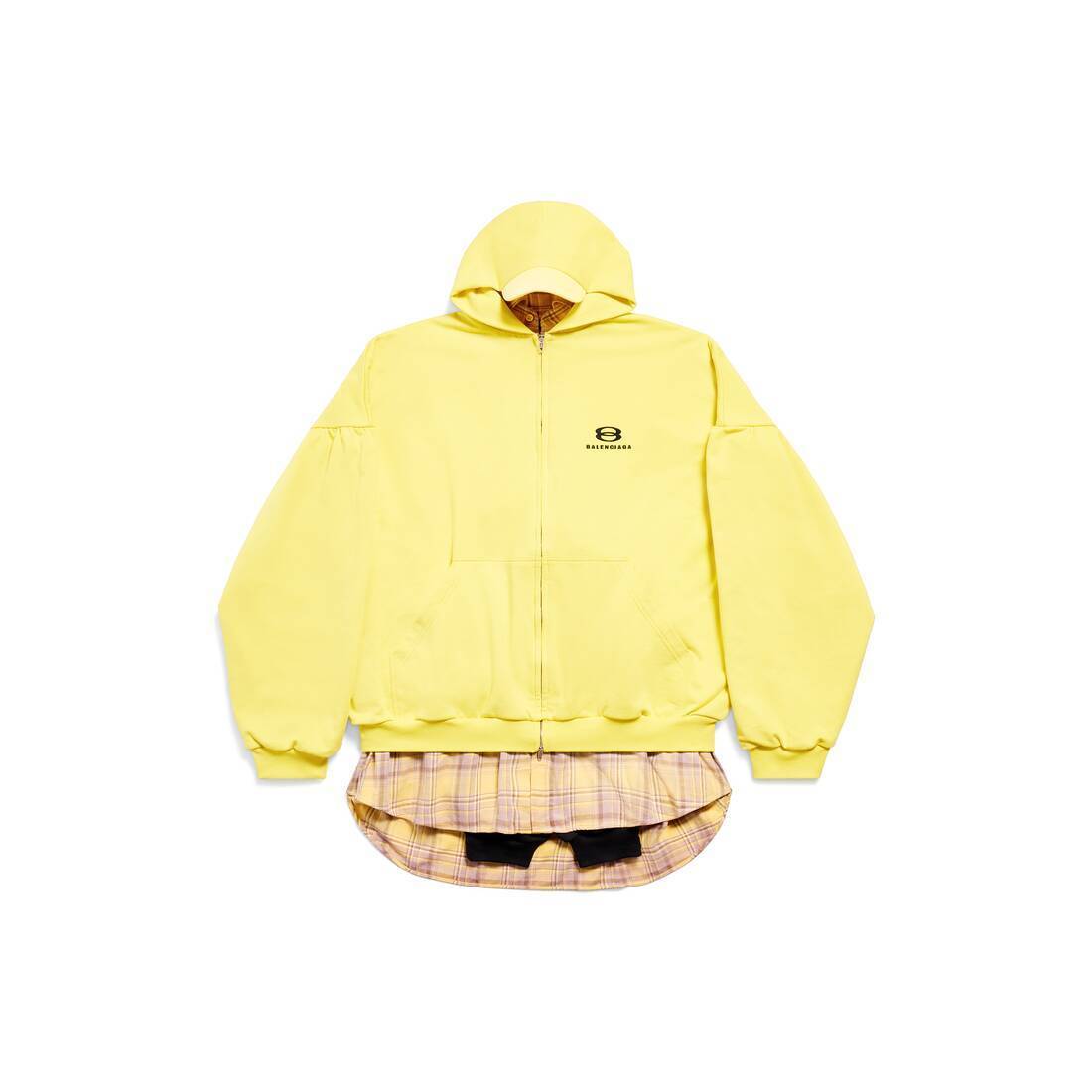 BALENCIAGA  |Unity Sports Icon Layered Hoodie Oversized in Yellow/black