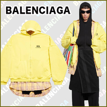 BALENCIAGA  |Unity Sports Icon Layered Hoodie Oversized in Yellow/black