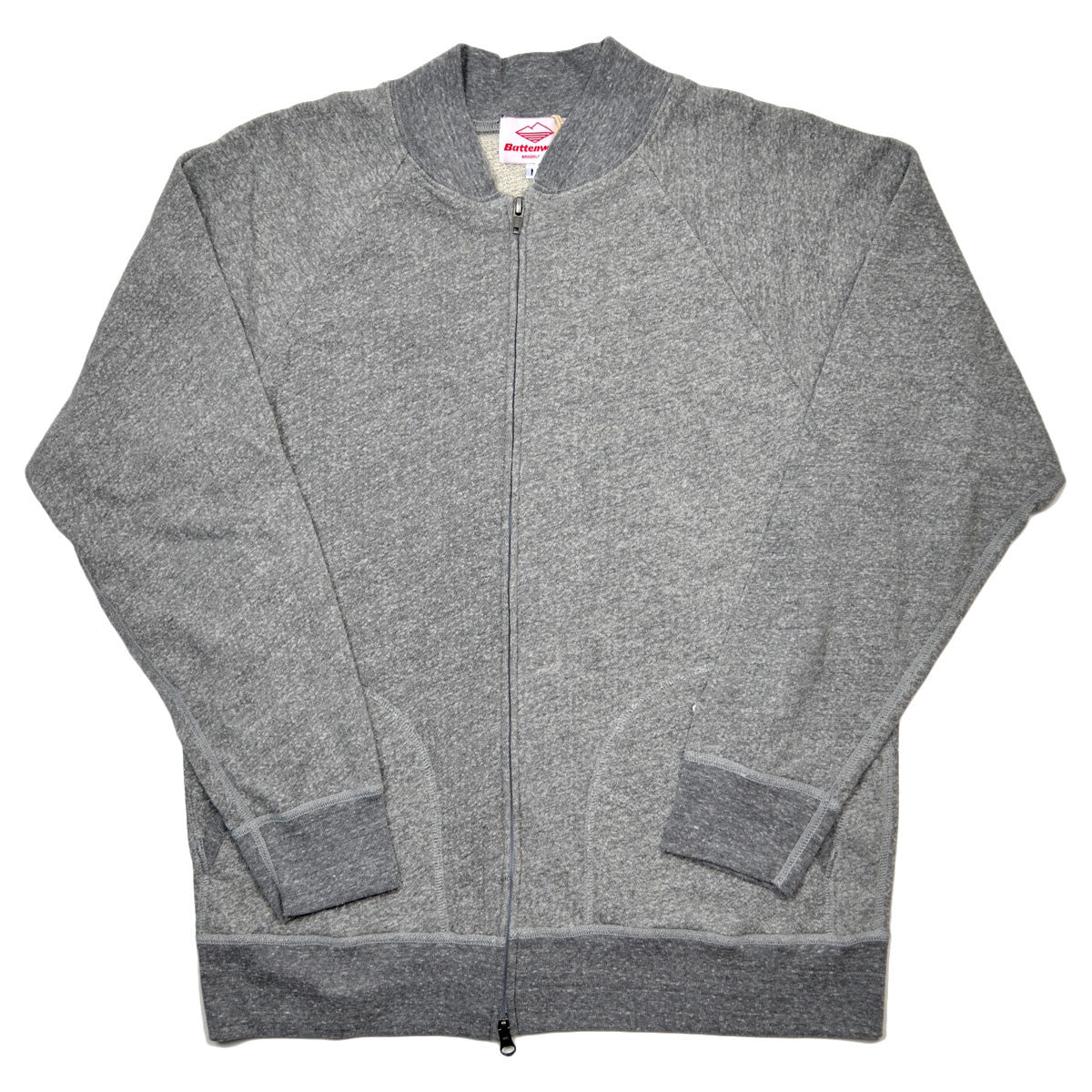 Battenwear - Gym Sweat Jacket - Heather Grey