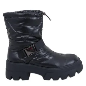 Bisset Black nylon boots