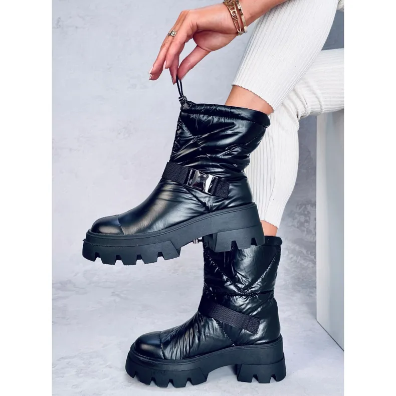 Bisset Black nylon boots