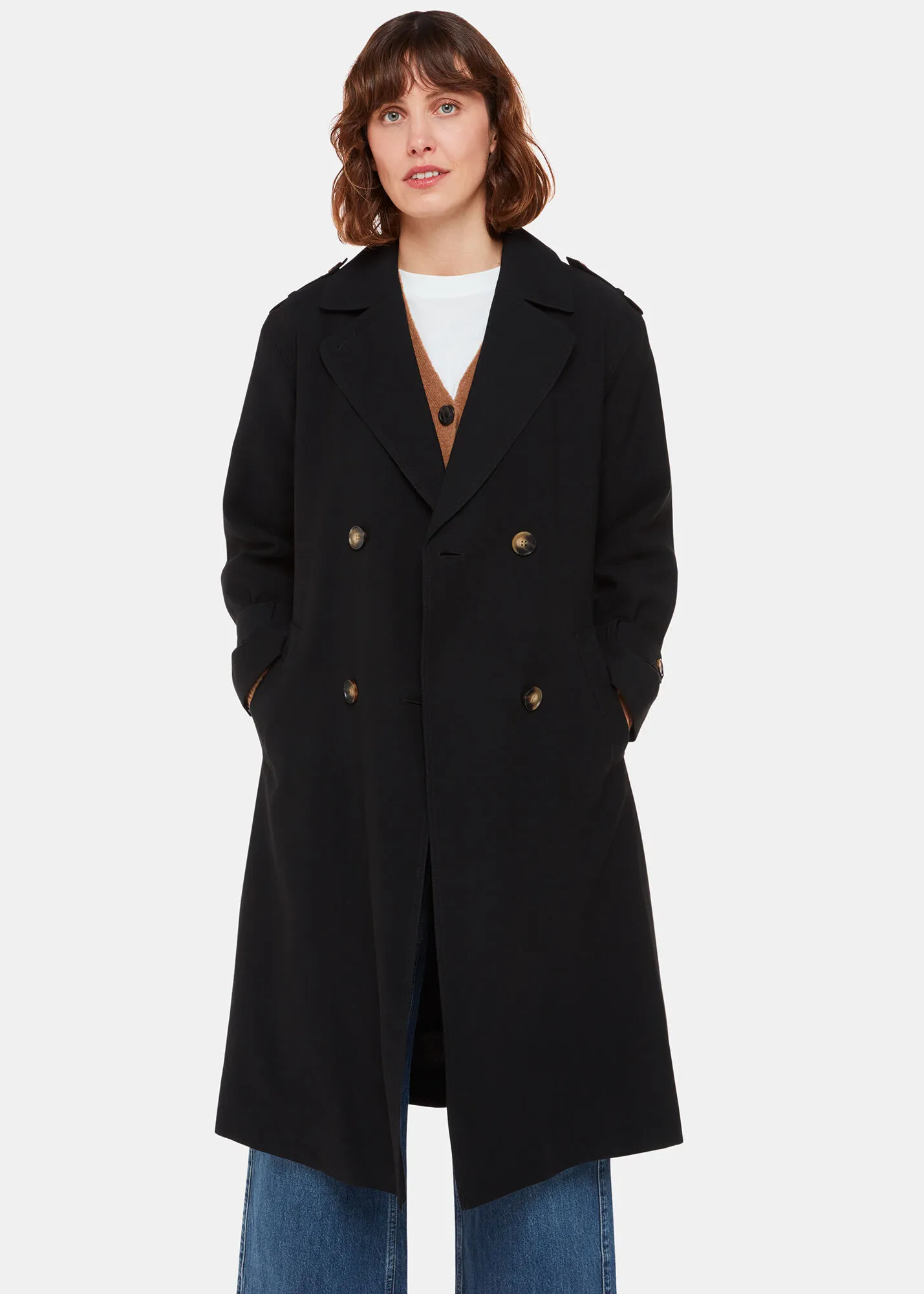 Black Riley Trench Coat