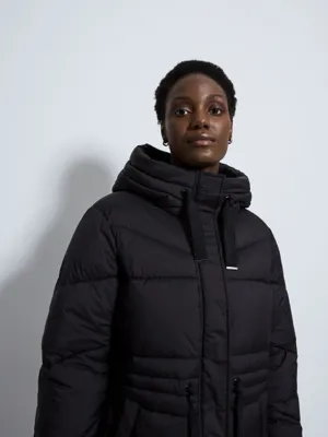 Black Short Hooded Padded Coat | Women | George at ASDA