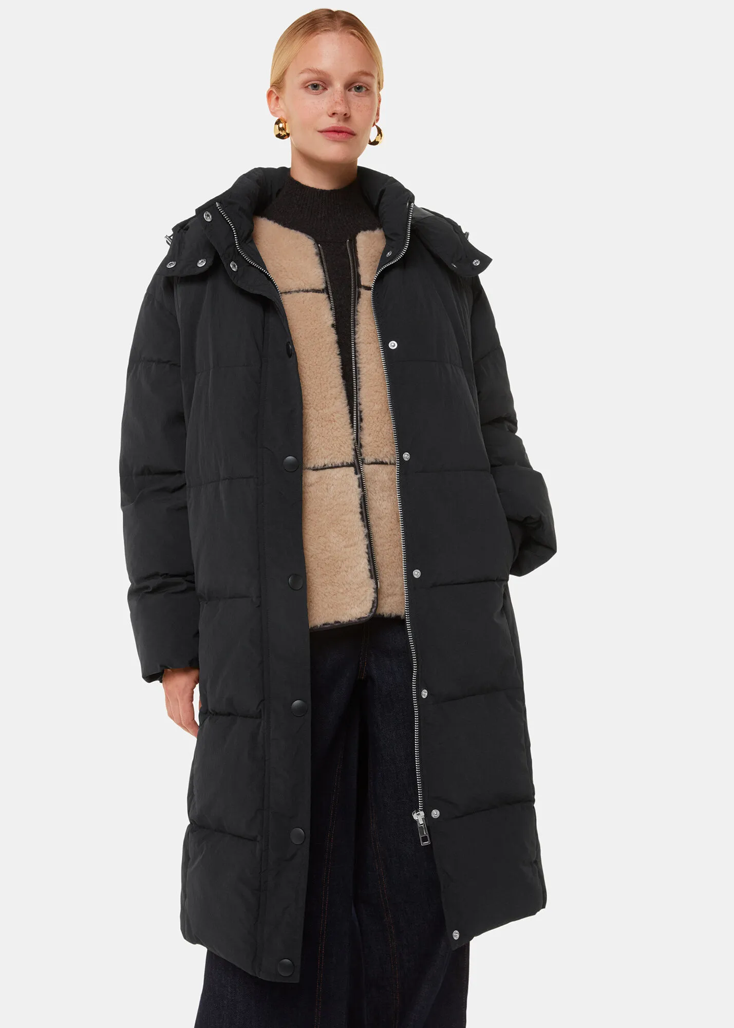 Black Una Puffa Coat