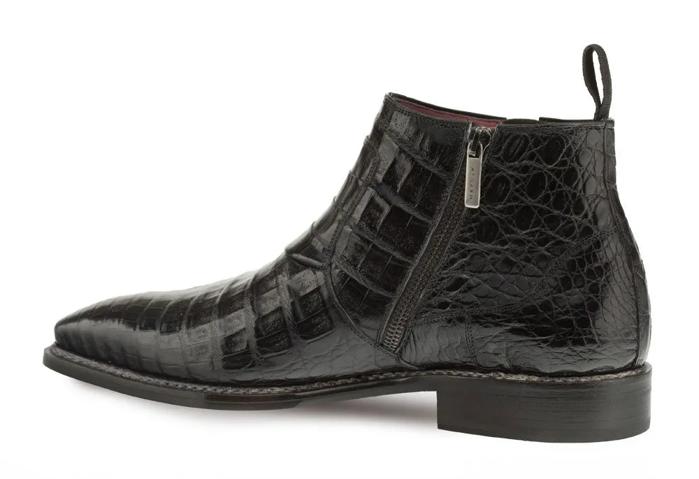 Blackmore Crocodile Slip-On Boot Black