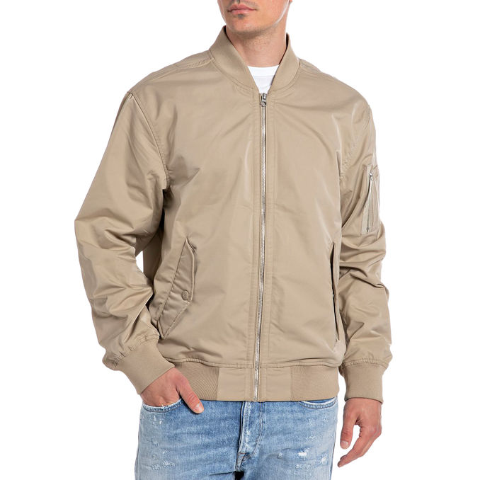 BOMBER IN POLY SATIN Man Sahara 