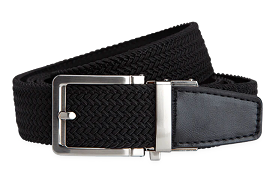 Braided Black, 1 3/8 Strap, Golf Belt