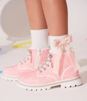 Bubble Gum Shimmer Boots