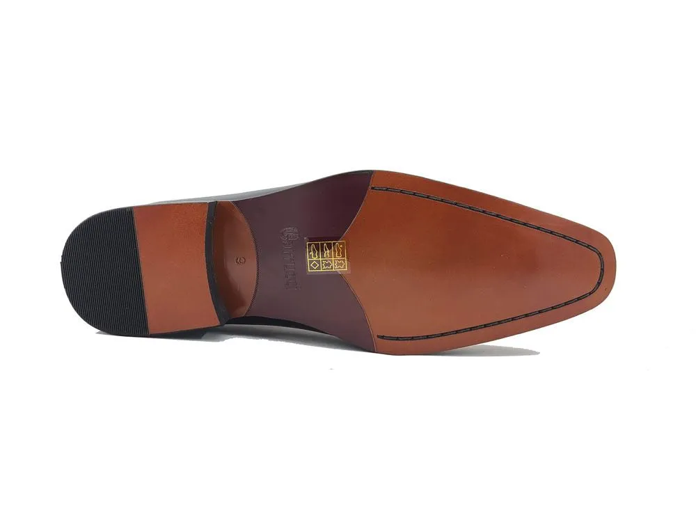 Burnished Calfskin & Suede Slip-On Chukka Boot Cognac