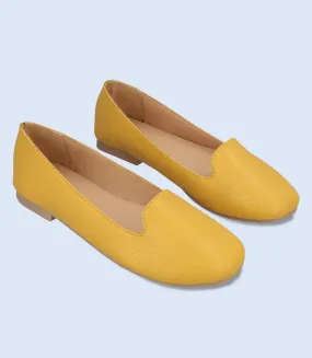 BW8307-MUSTARD-Women Casual Pumps