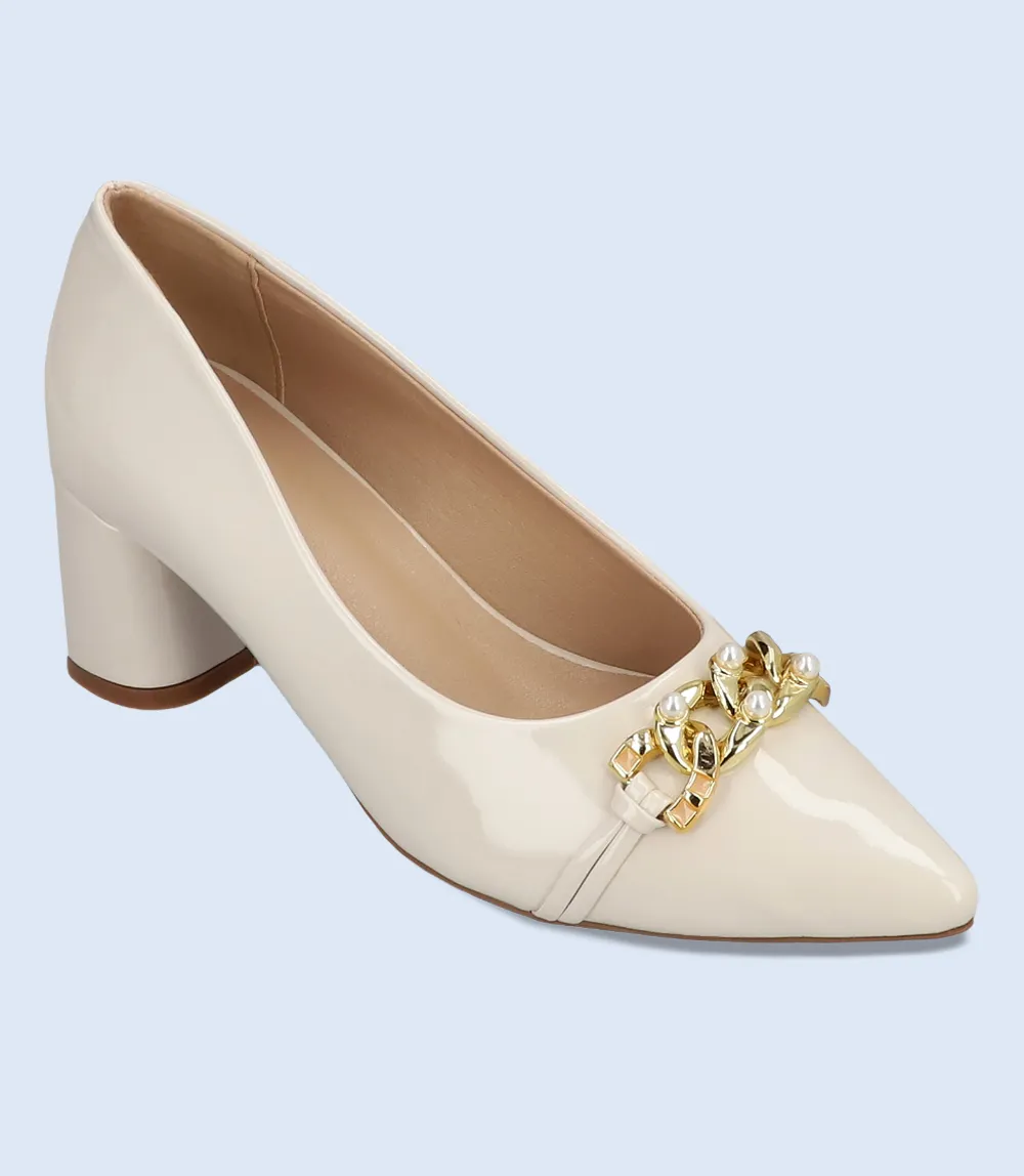 BW8633-IVORY-Women Casual Court Shoes