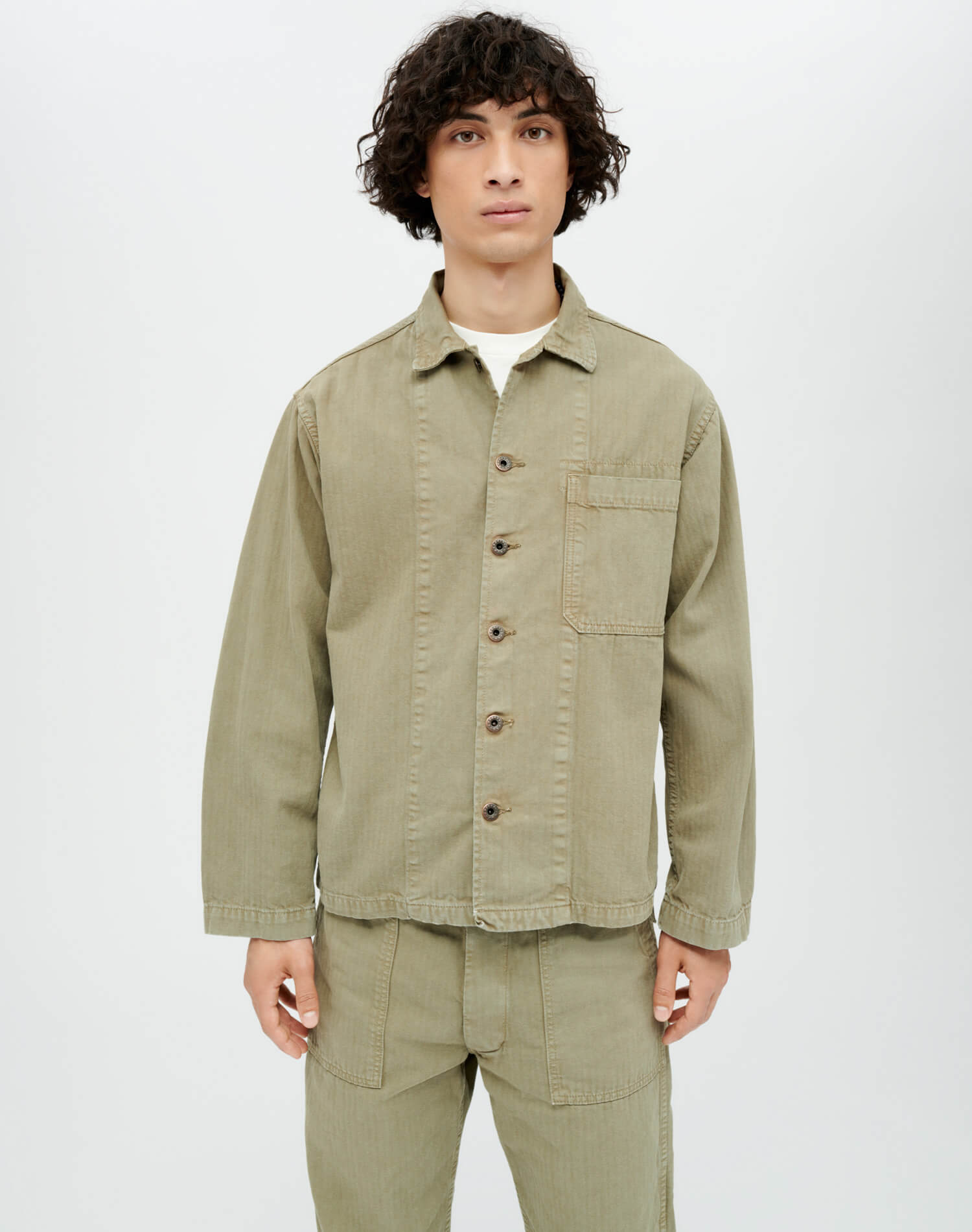 Cadet Shirt Jacket - Dirty Sage