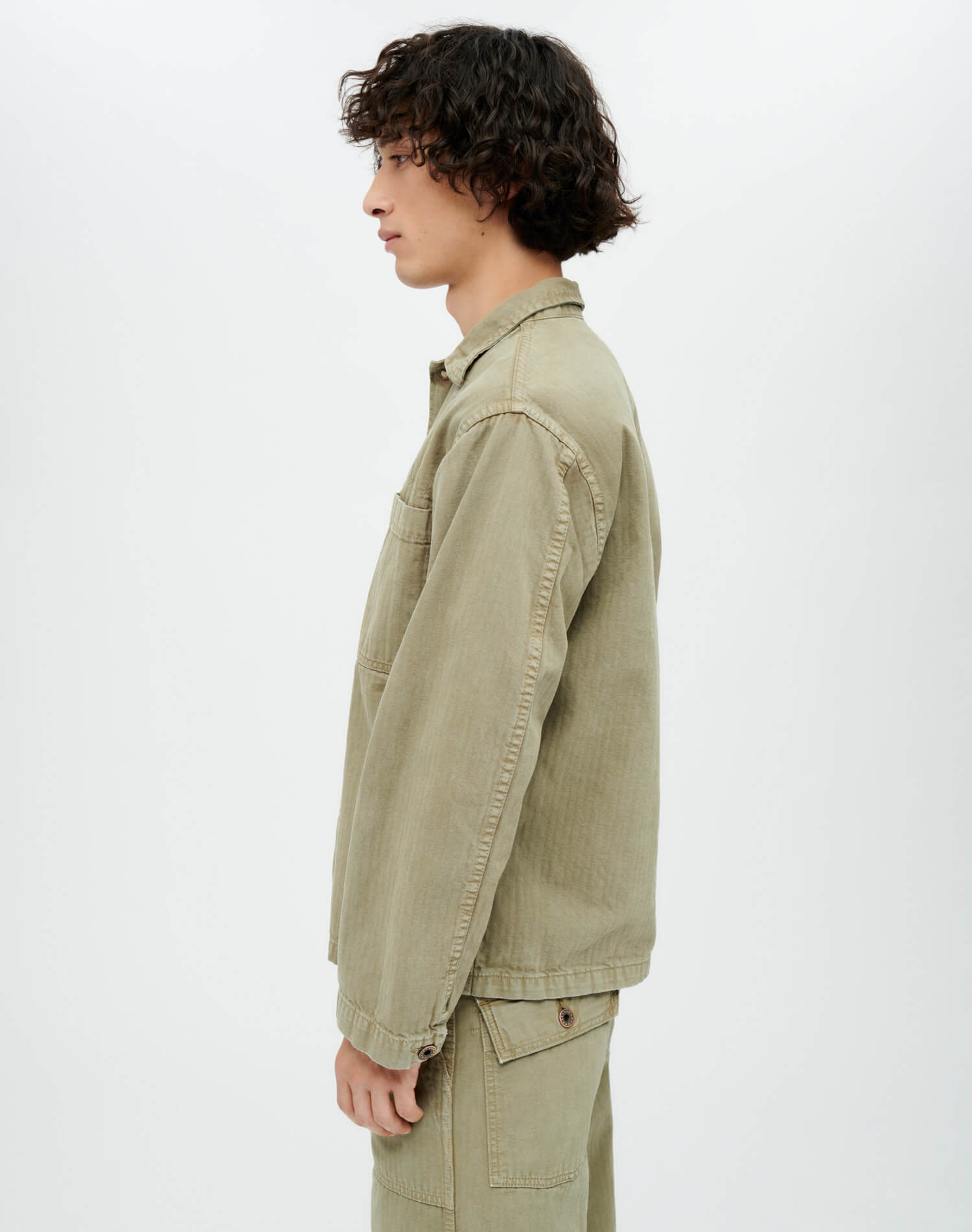 Cadet Shirt Jacket - Dirty Sage