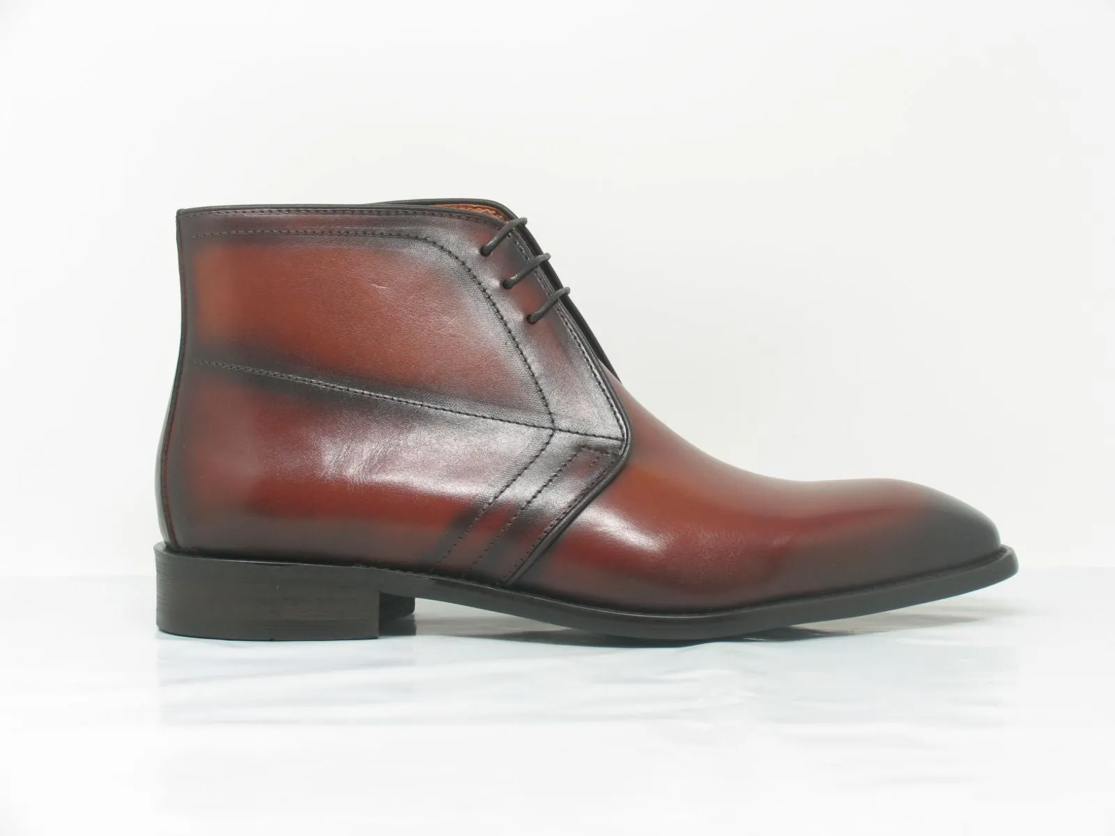 Calfskin Chukka Boot Whiskey