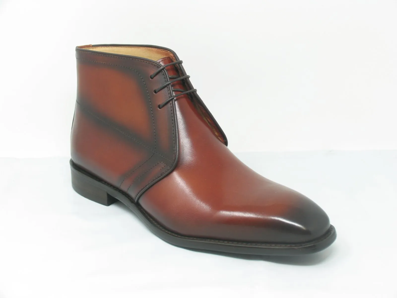 Calfskin Chukka Boot Whiskey