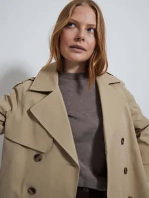 Camel Button Up Trench Coat | Women | George at ASDA