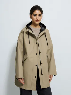 Camel Rubber Parka Coat | Women | George at ASDA