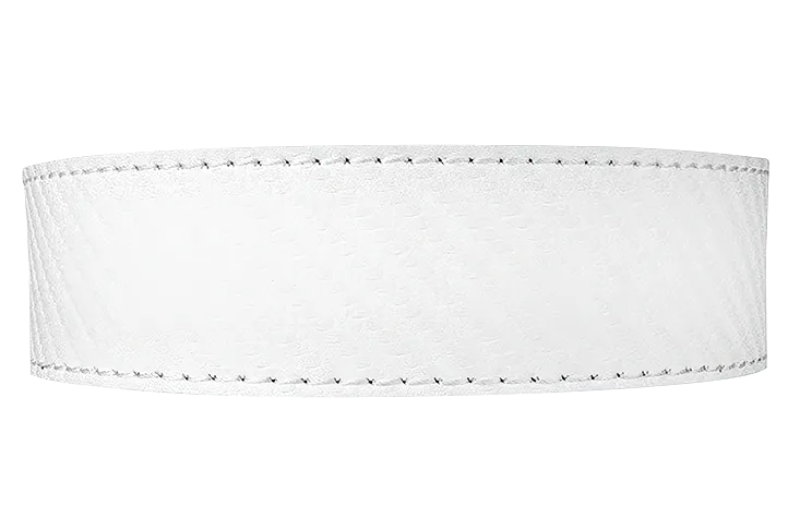 Carbon White 1 3/8 Leather Dress Strap