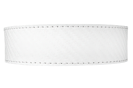 Carbon White 1 3/8 Leather Dress Strap