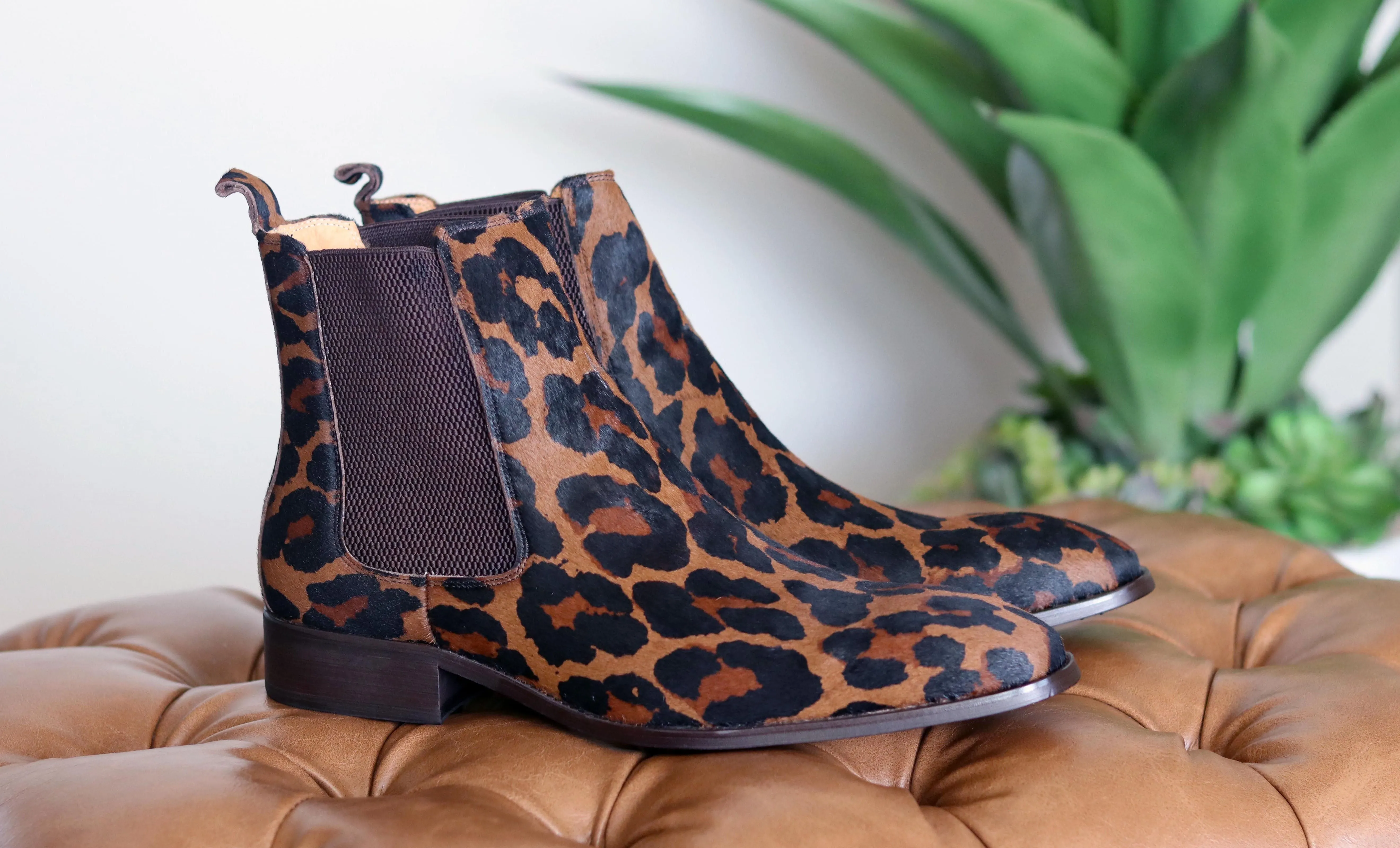 Carrucci by Maurice Pony Hair Slip-On Boot Leopard