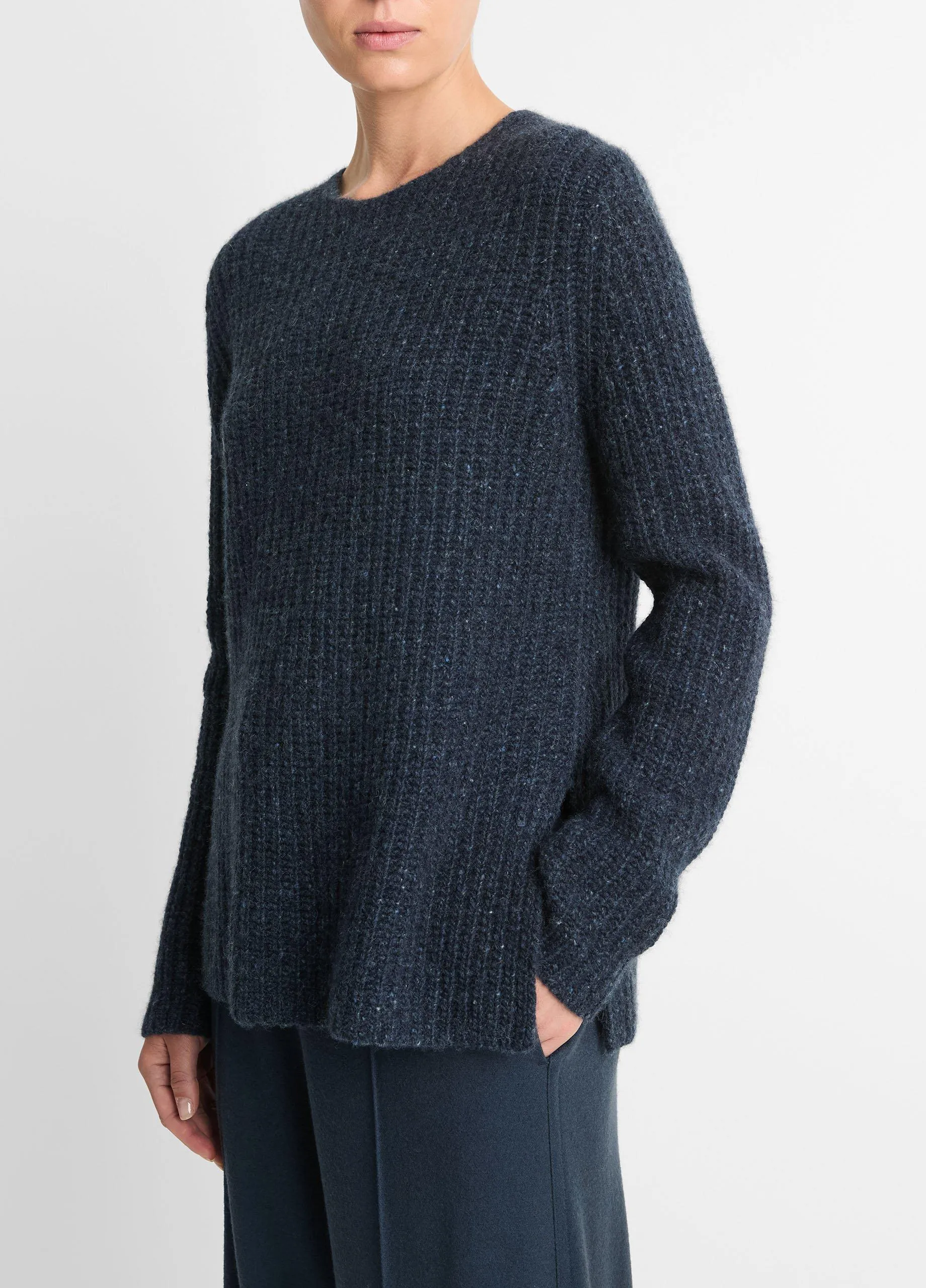 Cashmere Donegal Tunic Sweater