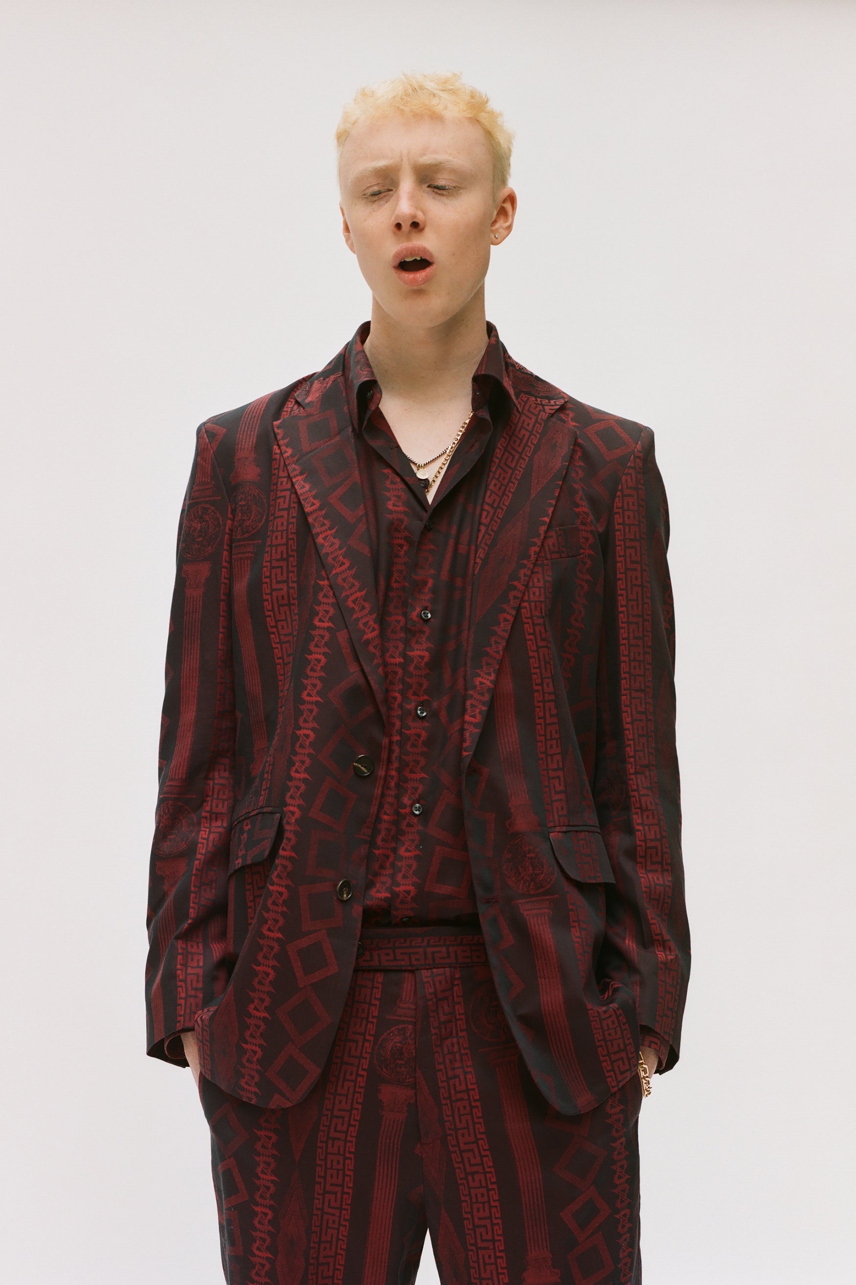 Column Jacquard Tailored Jacket