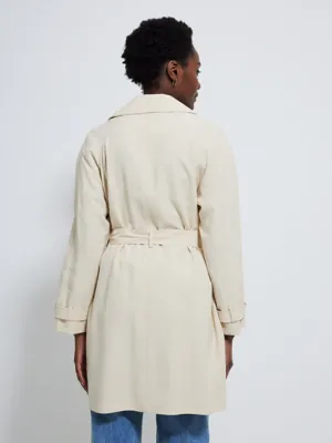 Cream Lightweight Trench Coat | Women | George at ASDA