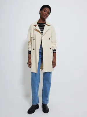 Cream Lightweight Trench Coat | Women | George at ASDA